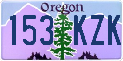 OR license plate 153KZK