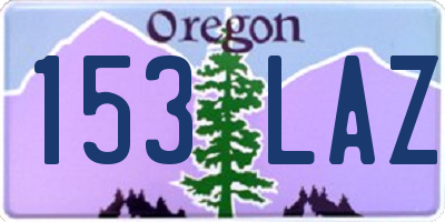 OR license plate 153LAZ