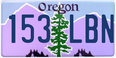 OR license plate 153LBN