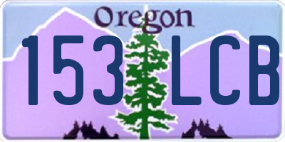 OR license plate 153LCB