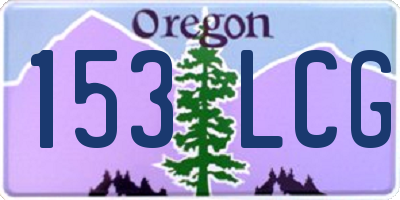 OR license plate 153LCG