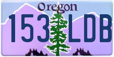 OR license plate 153LDB