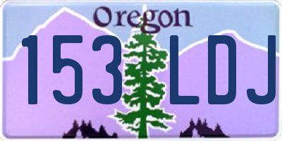 OR license plate 153LDJ