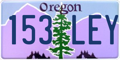 OR license plate 153LEY