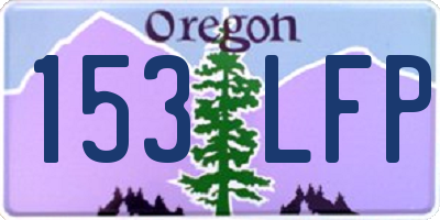 OR license plate 153LFP