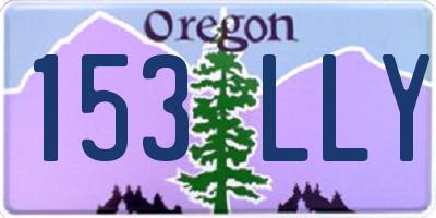 OR license plate 153LLY