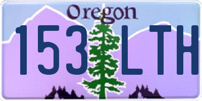 OR license plate 153LTH