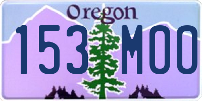 OR license plate 153MOO