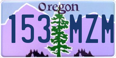 OR license plate 153MZM