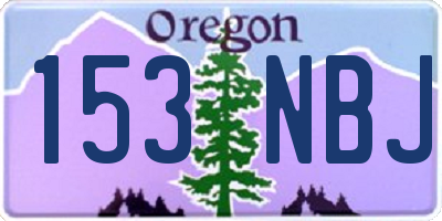 OR license plate 153NBJ