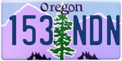 OR license plate 153NDN