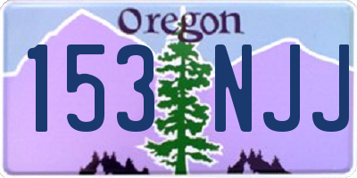 OR license plate 153NJJ