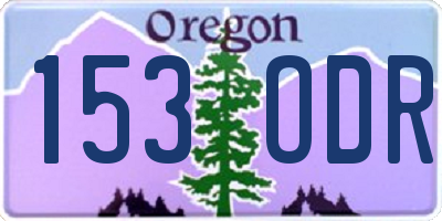 OR license plate 153ODR