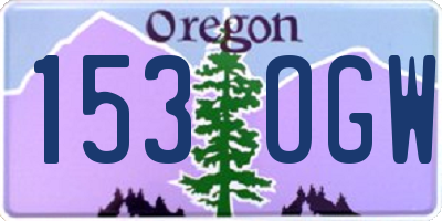 OR license plate 153OGW