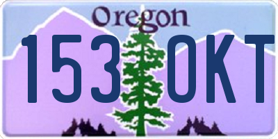 OR license plate 153OKT