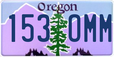 OR license plate 153OMM