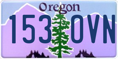 OR license plate 153OVN