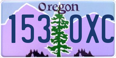 OR license plate 153OXC