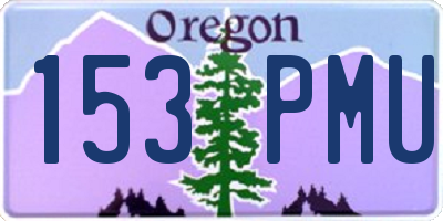 OR license plate 153PMU