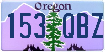 OR license plate 153QBZ