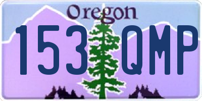 OR license plate 153QMP