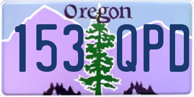 OR license plate 153QPD