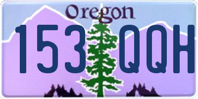 OR license plate 153QQH
