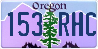 OR license plate 153RHC