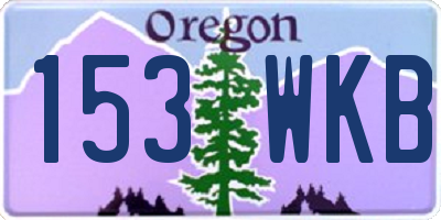 OR license plate 153WKB