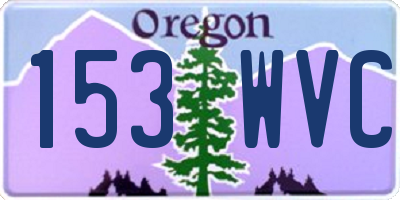 OR license plate 153WVC