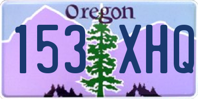 OR license plate 153XHQ