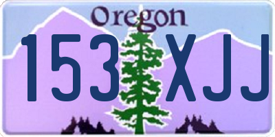 OR license plate 153XJJ