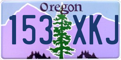 OR license plate 153XKJ