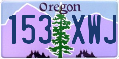 OR license plate 153XWJ
