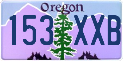 OR license plate 153XXB