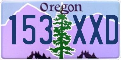 OR license plate 153XXD