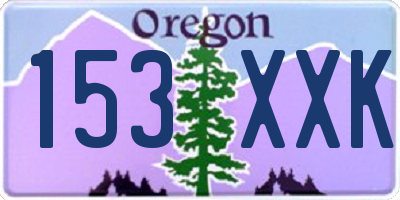 OR license plate 153XXK
