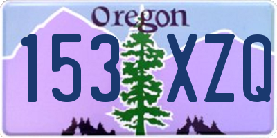 OR license plate 153XZQ