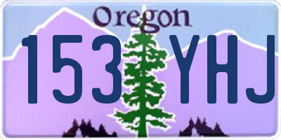 OR license plate 153YHJ