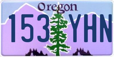 OR license plate 153YHN