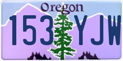 OR license plate 153YJW