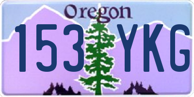 OR license plate 153YKG