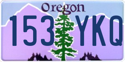 OR license plate 153YKQ