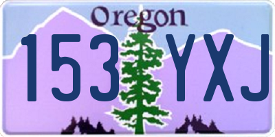 OR license plate 153YXJ