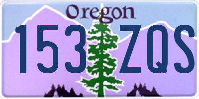 OR license plate 153ZQS