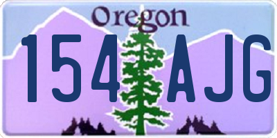 OR license plate 154AJG