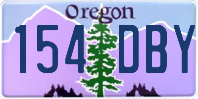 OR license plate 154DBY