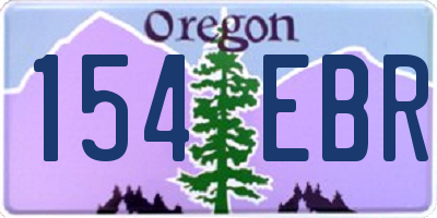 OR license plate 154EBR