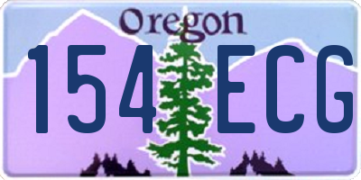 OR license plate 154ECG