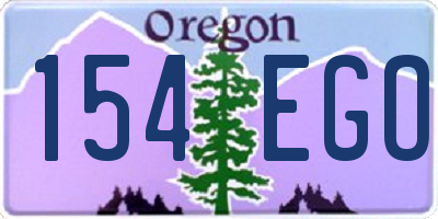 OR license plate 154EGO